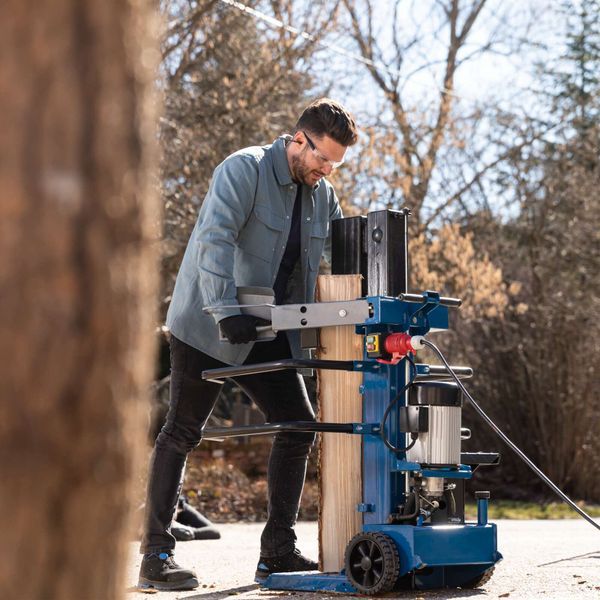 Scheppach Compact 8T Vertical Log Splitter, 3150W, 7.95t Hydraulic Force